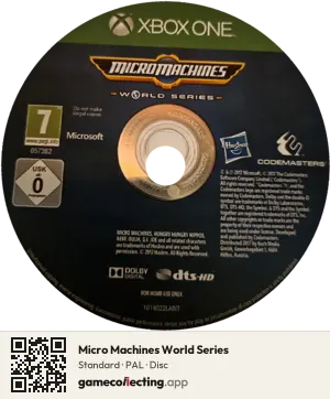 Micro Machines World Series Xbox One, PAL disc