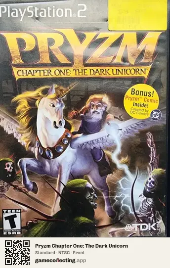 Pryzm Chapter One: The Dark Unicorn PlayStation 2, NTSC box front