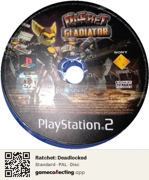 Ratchet: Deadlocked PlayStation 2, PAL disc