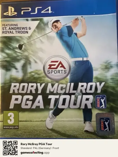 Rory McIlroy PGA Tour PlayStation 4, Germany box front