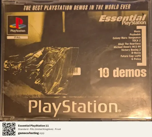 Essential PlayStation 11 PlayStation, United Kingdom box front