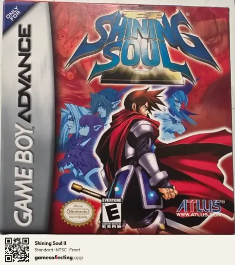 Shining Soul II Game Boy Advance, NTSC box front