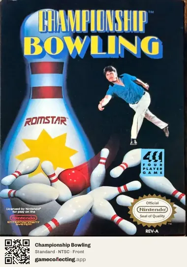 Championship Bowling Nintendo Entertainment System, NTSC box front