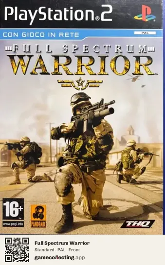 Full Spectrum Warrior PlayStation 2, PAL box front