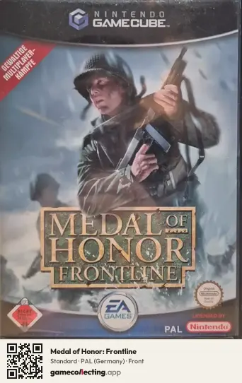Medal of Honor: Frontline Nintendo GameCube, Germany box front