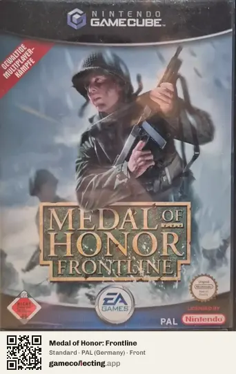 Medal of Honor: Frontline Nintendo GameCube, Germany box front