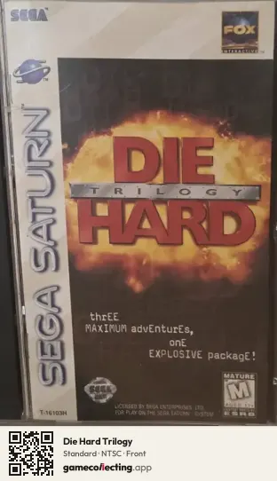 Die Hard Trilogy Sega Saturn, NTSC box front