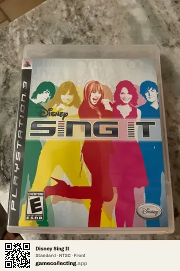 Disney Sing It PlayStation 3, NTSC box front
