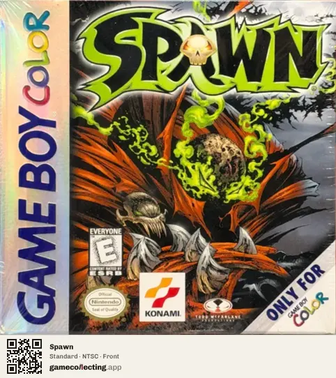 Spawn Game Boy Color, NTSC box front