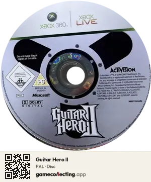 Guitar Hero II Xbox 360, PAL disc