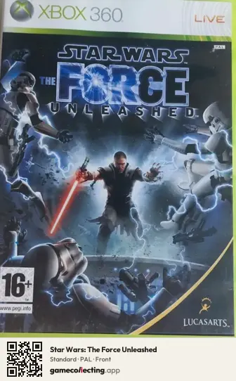 Star Wars: The Force Unleashed Xbox 360, PAL box front