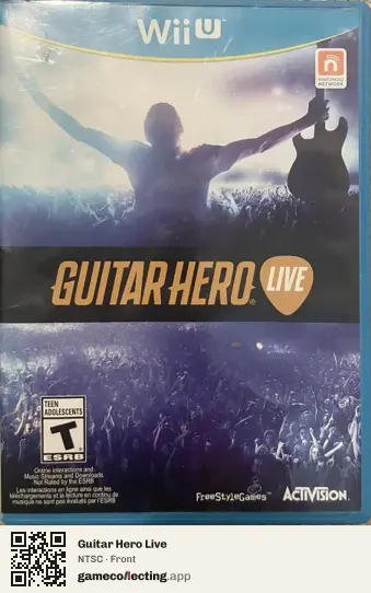 Guitar Hero Live Nintendo Wii U, NTSC box front