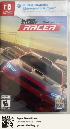 Super Street Racer Nintendo Switch, NTSC box front