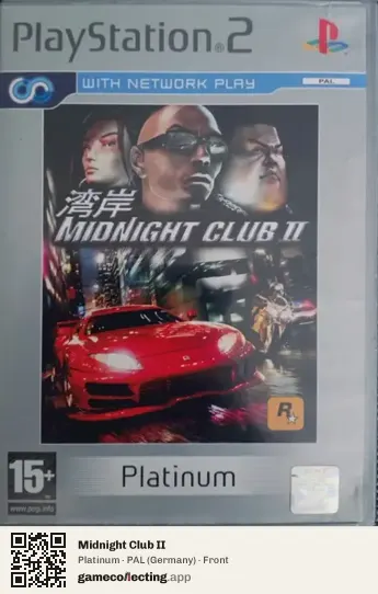 Midnight Club II PlayStation 2, Germany box front