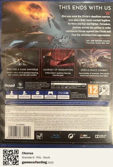 Chorus PlayStation 4, PAL box back