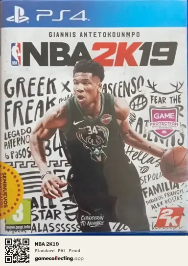 NBA 2K19 PlayStation 4, PAL box front