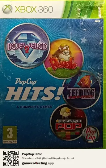 PopCap Hits! Xbox 360, United Kingdom box front