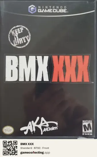 BMX XXX Nintendo GameCube, NTSC box front