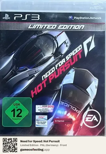 Need for Speed: Hot Pursuit PlayStation 3, Germany box front