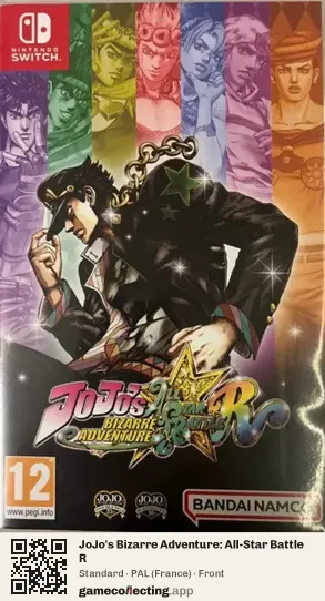JoJo's Bizarre Adventure: All-Star Battle R Nintendo Switch, France box front