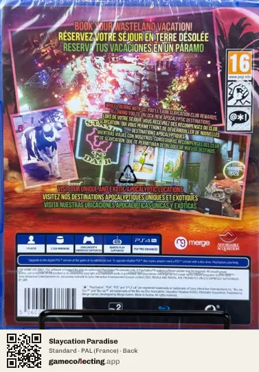 Slaycation Paradise PlayStation 4, France box back