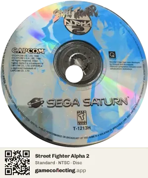 Street Fighter Alpha 2 Sega Saturn, NTSC disc