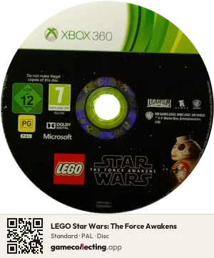 LEGO Star Wars: The Force Awakens Xbox 360, PAL disc