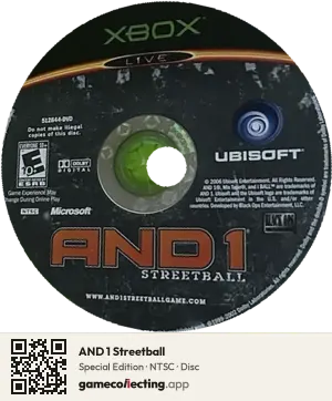 AND 1 Streetball Xbox, NTSC disc