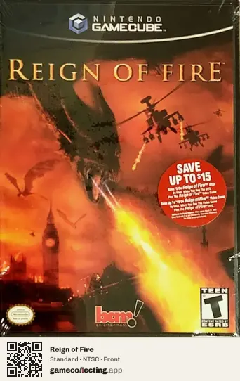 Reign of Fire Nintendo GameCube, NTSC box front