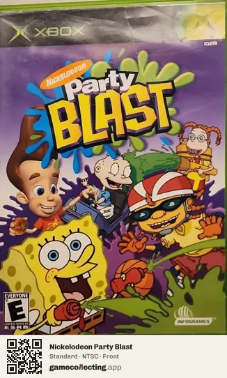 Nickelodeon Party Blast Xbox, NTSC box front