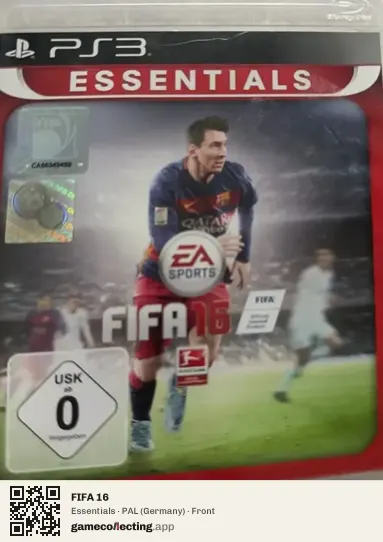 FIFA 16 PlayStation 3, Germany box front