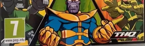 Marvel Super Hero Squad: The Infinity Gauntlet, the PEGI square on its front