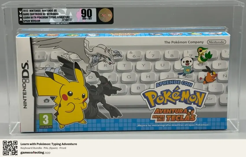 Learn with Pokémon: Typing Adventure Nintendo DS, Spain box front