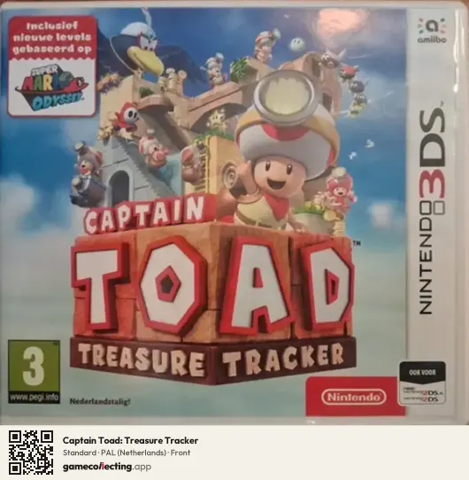 Captain Toad: Treasure Tracker Nintendo 3DS, Netherlands box front