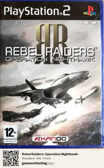 Rebel Raiders: Operation Nighthawk PlayStation 2, PAL box front