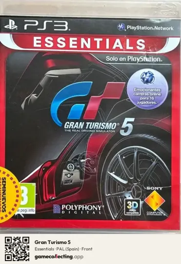 Gran Turismo 5 PlayStation 3, Spain box front