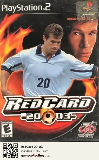 RedCard 20-03 PlayStation 2, NTSC box front