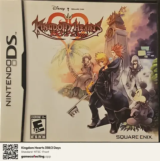 Kingdom Hearts 358/2 Days Nintendo DS, NTSC box front