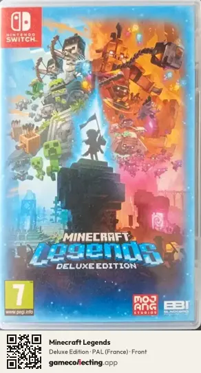 Minecraft Legends Nintendo Switch, France box front