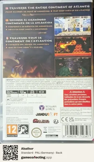 Abathor Nintendo Switch, Germany box back