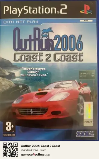 OutRun 2006: Coast 2 Coast PlayStation 2, PAL box front