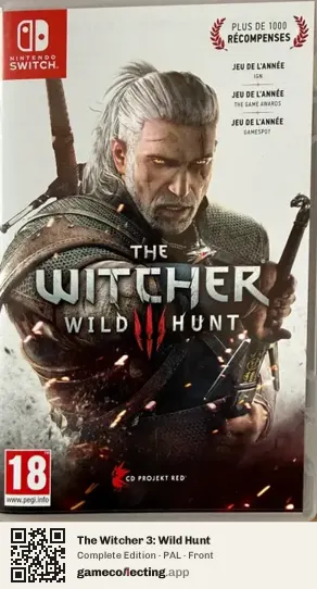 The Witcher 3: Wild Hunt Nintendo Switch, PAL box front
