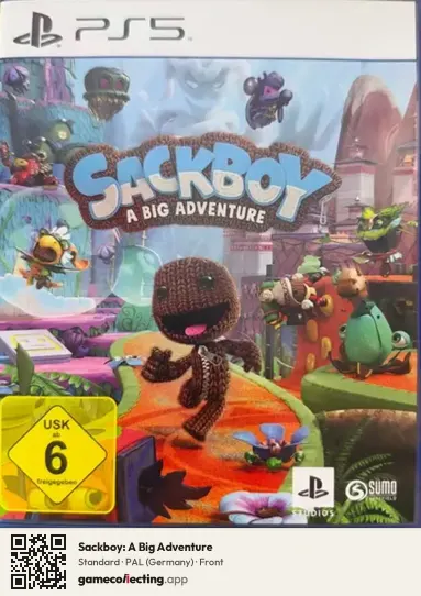 Sackboy: A Big Adventure PlayStation 5, Germany box front