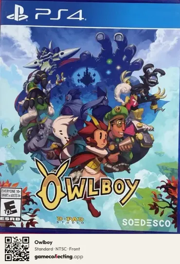 Owlboy PlayStation 4, NTSC box front