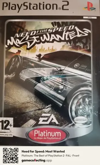 Need for Speed: Most Wanted PlayStation 2, PAL box front