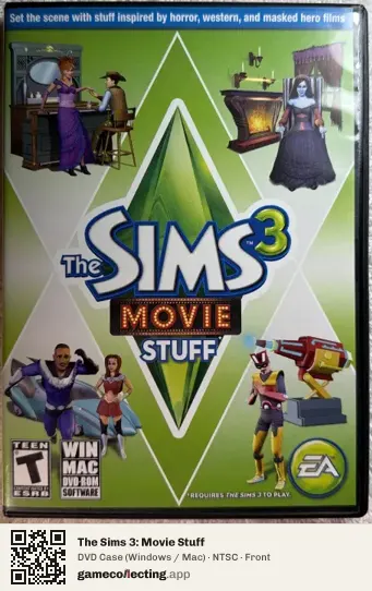 The Sims 3: Movie Stuff Computer, NTSC box front