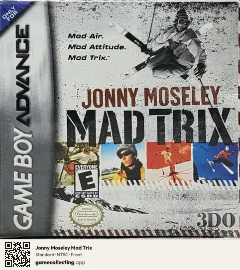 Jonny Moseley Mad Trix Game Boy Advance, NTSC box front
