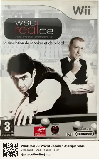 WSC Real 08: World Snooker Championship Nintendo Wii, France box front