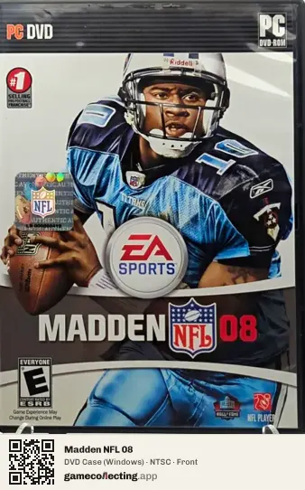 Madden NFL 08 Computer, NTSC box front