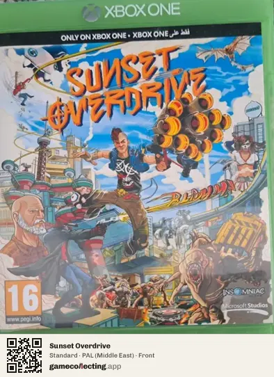 Sunset Overdrive Xbox One, Middle East box front